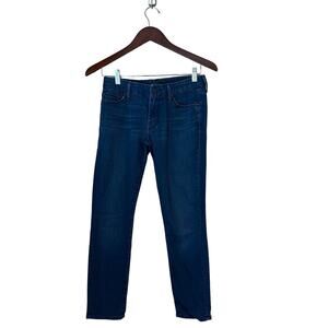 Mother Denim The Looker Crop Jeans Bright Eyes Dark Wash Stretch 26